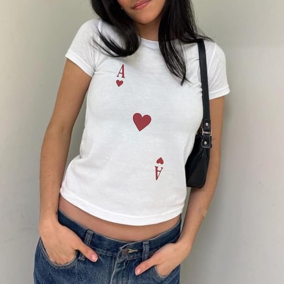 Tops - Women Graphic Baby Tee